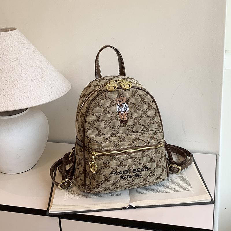 2025 Katie Bear Damen Stickerei Canvas Rucksack - Vielseitig & Stilvoll