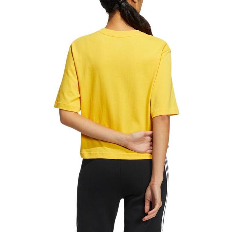 Adidas Neo X Keith Haring T Shirts Women's Yellow Crew Neck Moderate HD7253