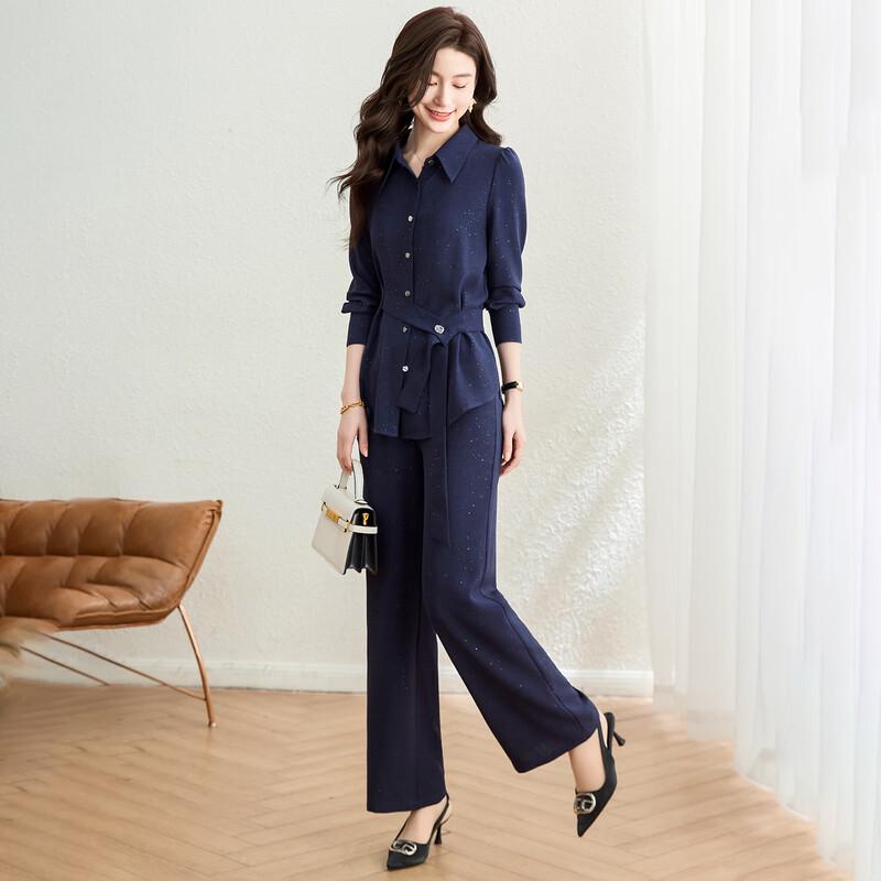 Kebell Elegant Shirt Collar Suit Set XL