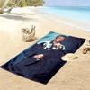 Rhythm: Johnny's Electric Night Beach Towel Beach Beach Towel for Vacation Photos Absorbent Bath Towel Quick-drying Swim Towel Seaside