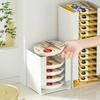 Ramen Storage Box Kitchen Instant Noodle Cup Tissue Storage Bins Facial Mask Storage Box Multi-function Tabletop Organizer
