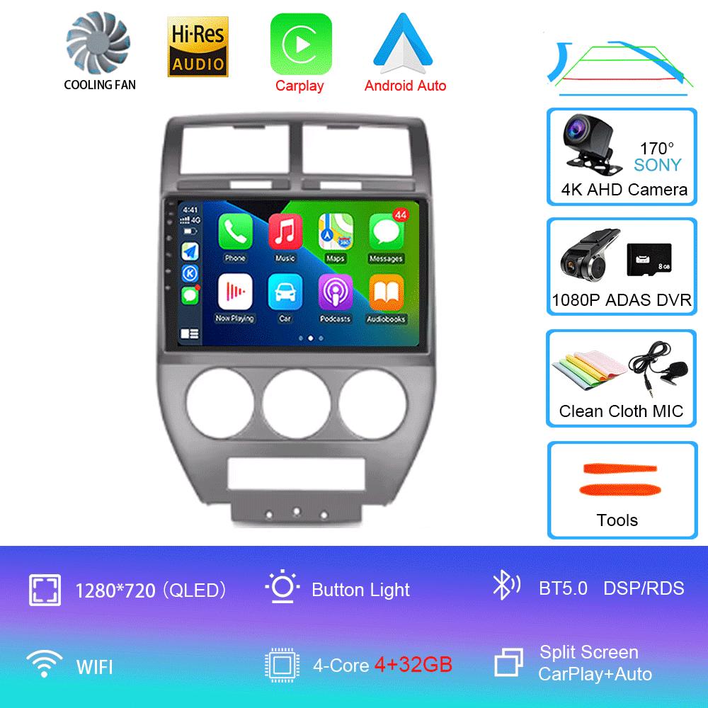For Nissan X Trail 2 T31 2007-2015 5G WIFI 2 Din Android 14 Car Radio Multimedia Video Player Autoraido Carplay 4G GPS