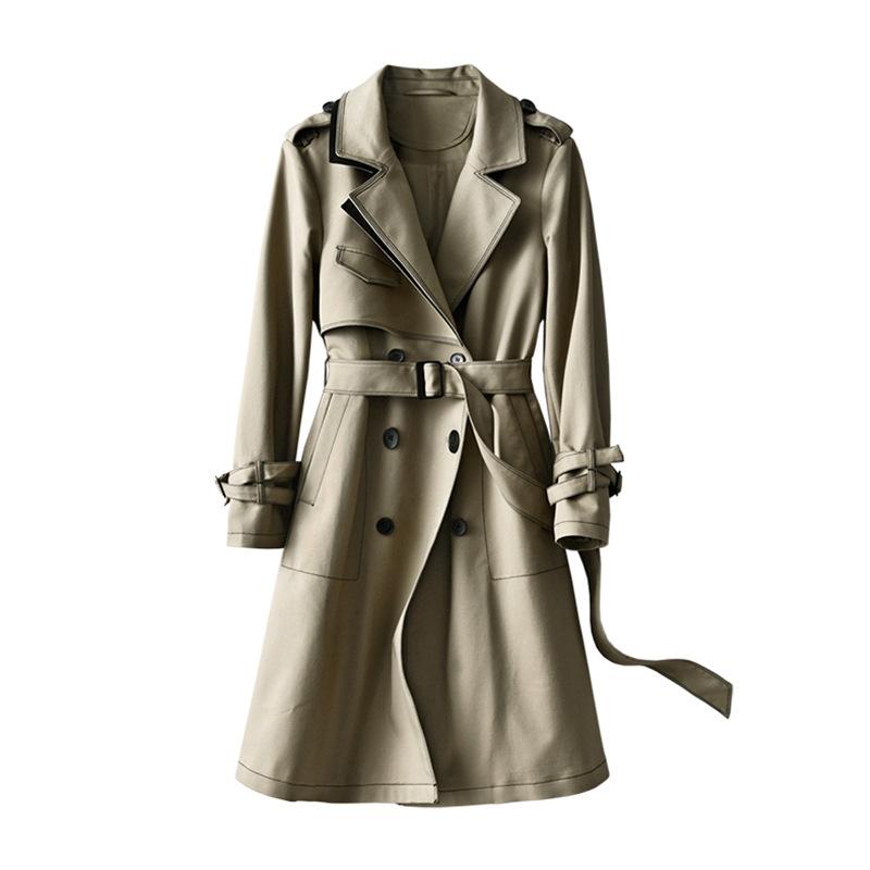 High-quality trench coat women's new spring and autumn medium and long early spring thin coat trendy women's clothing