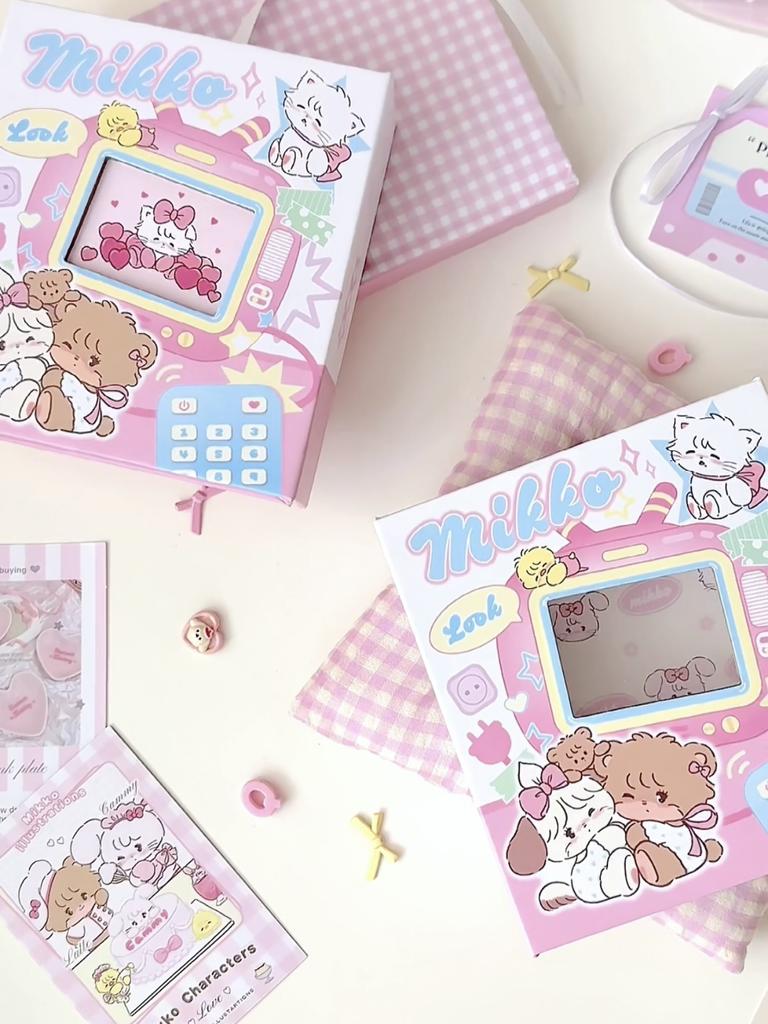Kawaii Cartoon 1 Grid 3inch Photocard Binder Kpop Idol Photo Collect Book Card Holder Album