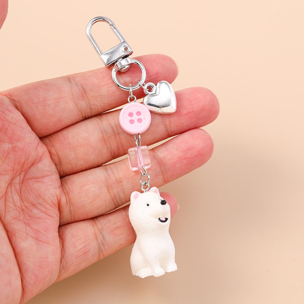 Cute Sea Otter Keychain Animal Key Ring Pendants for Women Girls Handbag Decor DIY Handmade Key Chain Jewelry Gifts