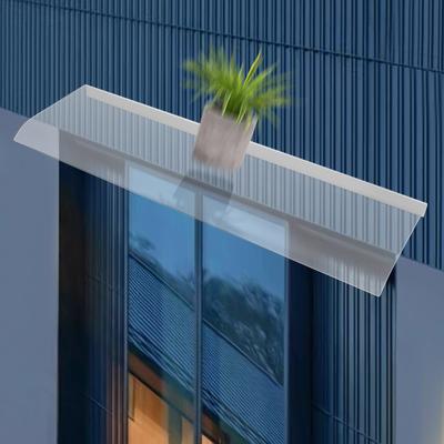 Luifel Zonnescherm UV Regen Sneeuw Bescherming voor Voordeur/Portiek Terras Dak, Regenscherm Verdikt Transparante Kap Onderhoudsvrije Luifel