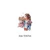 Mama Applique Patches Great Mother With 3 Kids Hot Tear New Design Diy Thermal Transfer Stripe Iron On Transfer