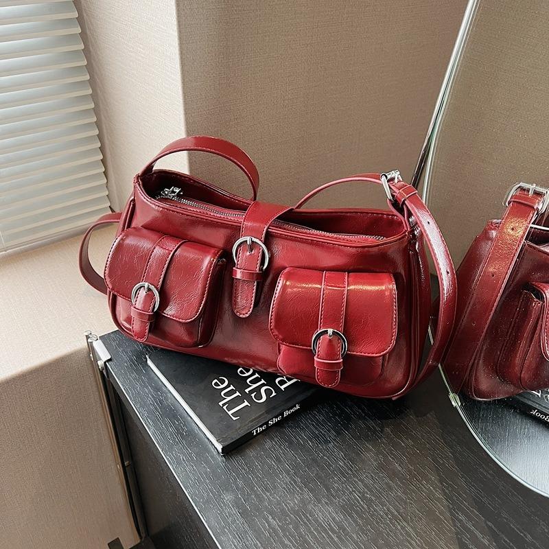 Retro high-end underarm bag women's commuter small square bag new spring and summer fashion casual shoulder messenger bag