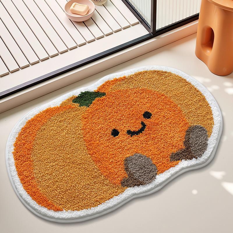 Luxury Faux Cashmere Leaf Bathroom Mat – Non-Slip, Dirt-Resistant, Wear-Resistant, Easy-to-Clean Decorative Floor Rug