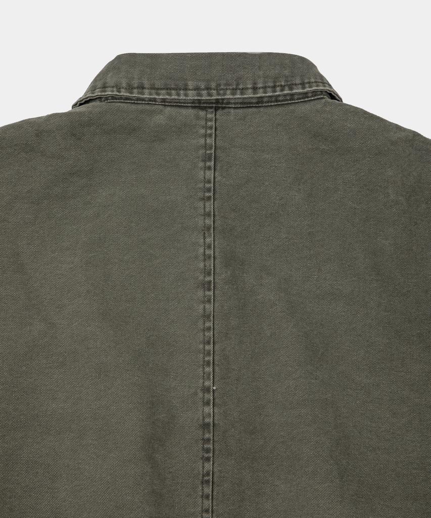 LETTERCOMO Washed Work Crop Blouson Jacket Khaki