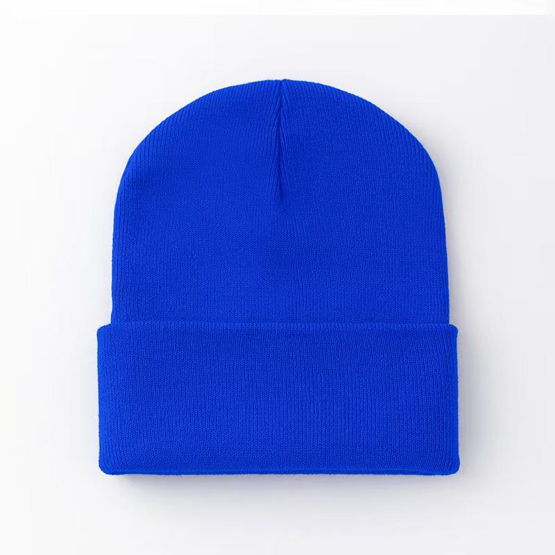 Fluorescent Knit Wool Hat: Versatile, Trendy, Solid Color for Men & Women, Perfect for Autumn & Winter. Warm Pull-On Candy Color Cold-Weather Hat.