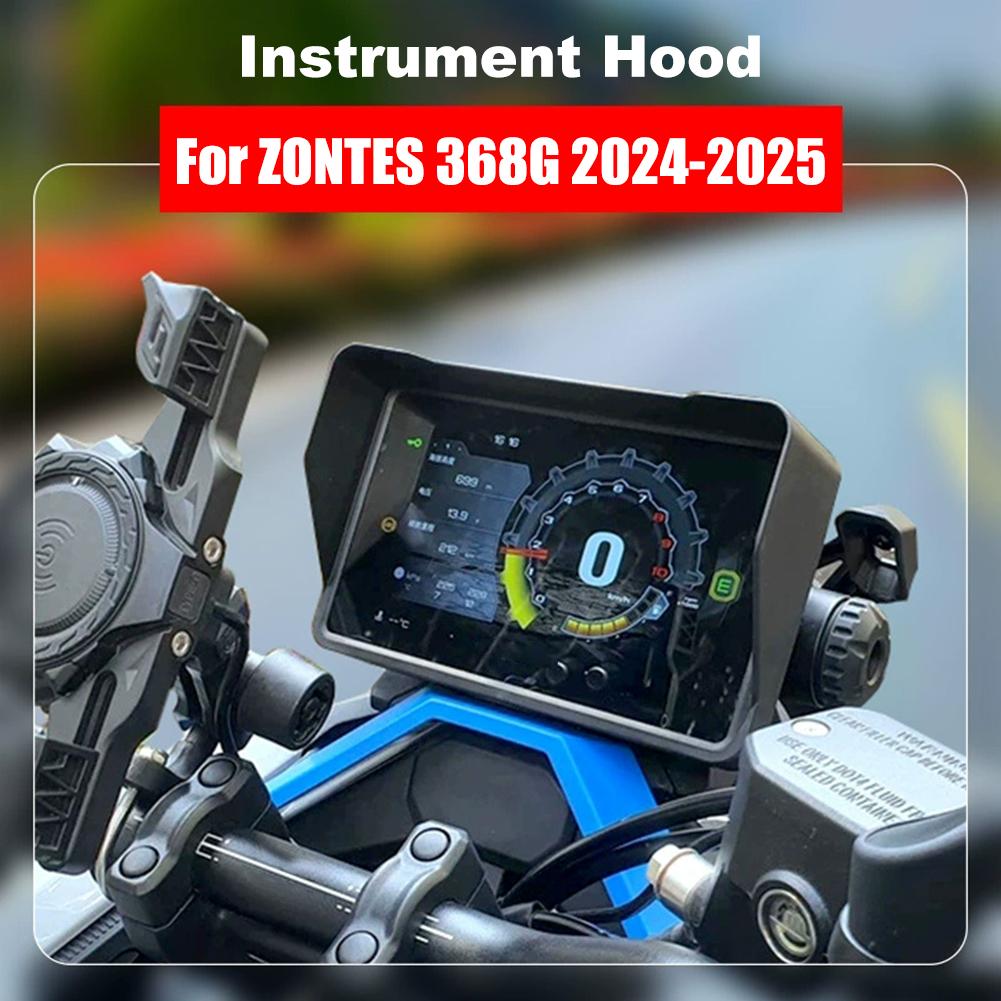 Black Motorcycle Sun Visor Cover Instrument Screen Sunshade Guard for ZONTES 368G 2025-2025 Sun Hood L0L6