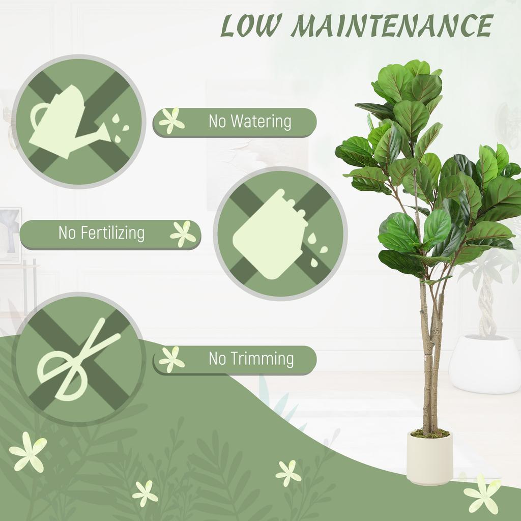 150cm Artificial Ficus Tree - Green