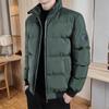 Men's Down Jacket Thickened and Warm Cotton Jacket for Autumn and Winter Pure Color Loose Down Jacket