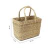 Handmade Gift Hamper Baskets|Decorative Storage Baskets|Clothes Storage Baskets|Fruit Baskets (Small Rectangular (26 * 18 * 11)) Dry Grass