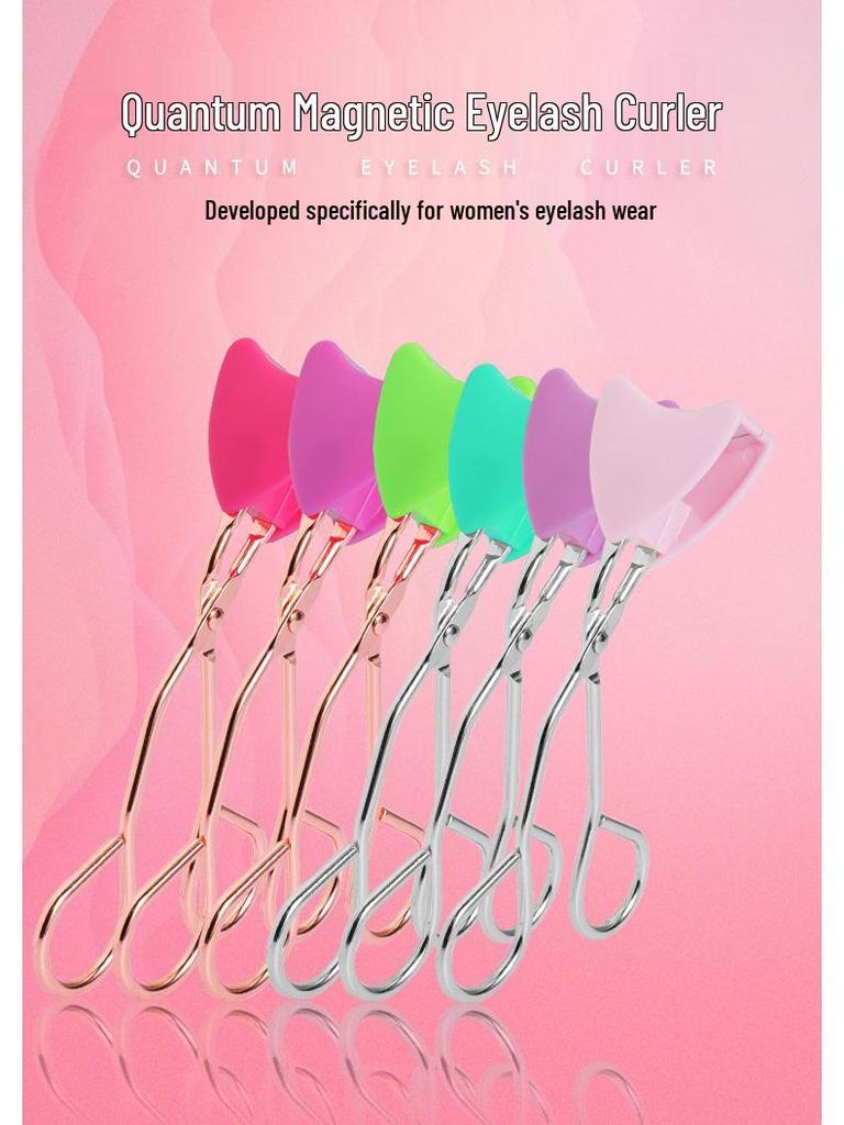 Magnetic Eyelash Curler Set: Glue-Free, Soft Magnetic False Lashes with Stainless Steel Clip.