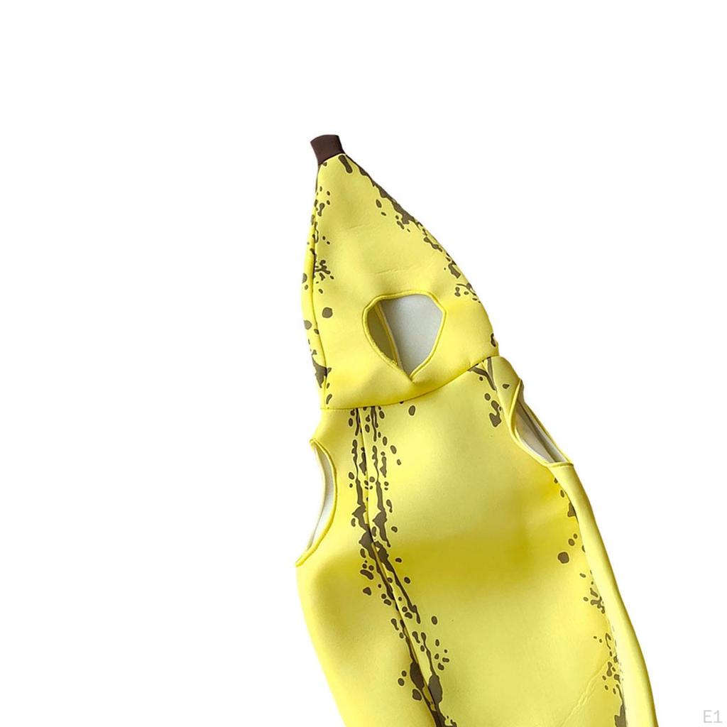 Banan Costume for Putting On, Enchanting Outfit, Clothing, Decorative Banana Suit, Fruit Overall