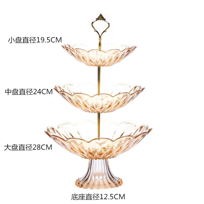 

2/3 яруса поднос для фруктовых закусок пластиковые миски держатели для десертов орехи конфеты подставка декоративный поднос для вечеринки для домашней вечеринки