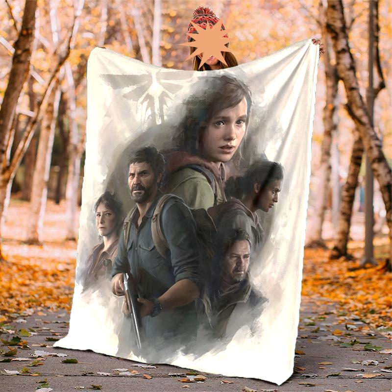 Lost Flannel Blanket Soft Warm All-Season Throw, Design for Camping, Car Travel, Hiking Sofa, Bed, Office Perfect Gift for Parties