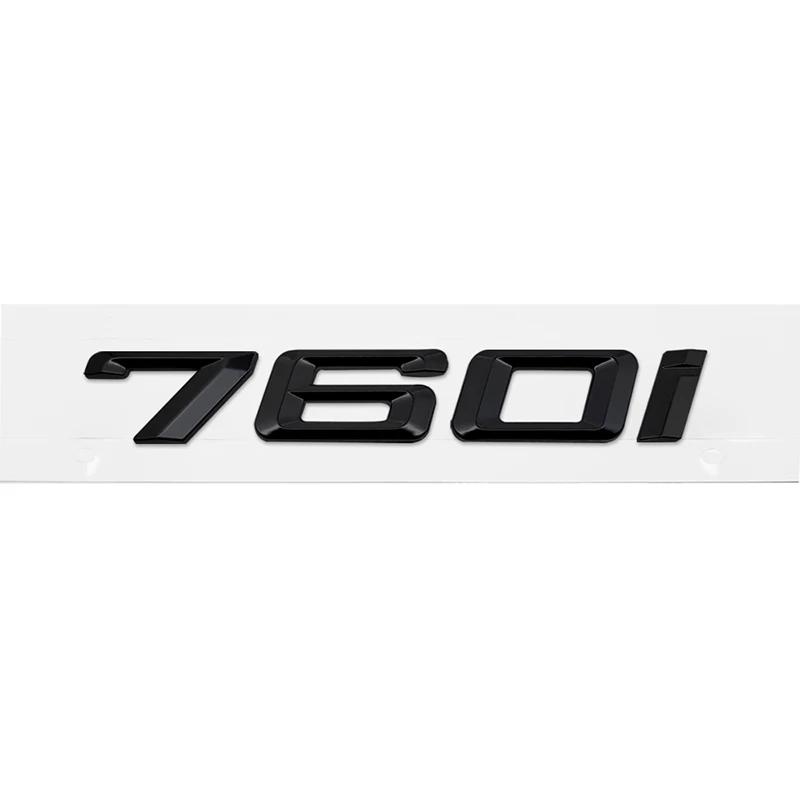 ABS Car Rear Trunk Letters Logo Badge Emblem Sticker For BMW 7 Series 730i 740i 745i 750i 760i E38 E65 E66 F01 F02 G11 G12