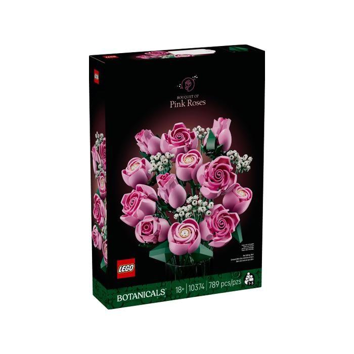 Construction Set - LEGO - 10374 - Bouquet of Pink Roses - 12 Pieces - For Adults
