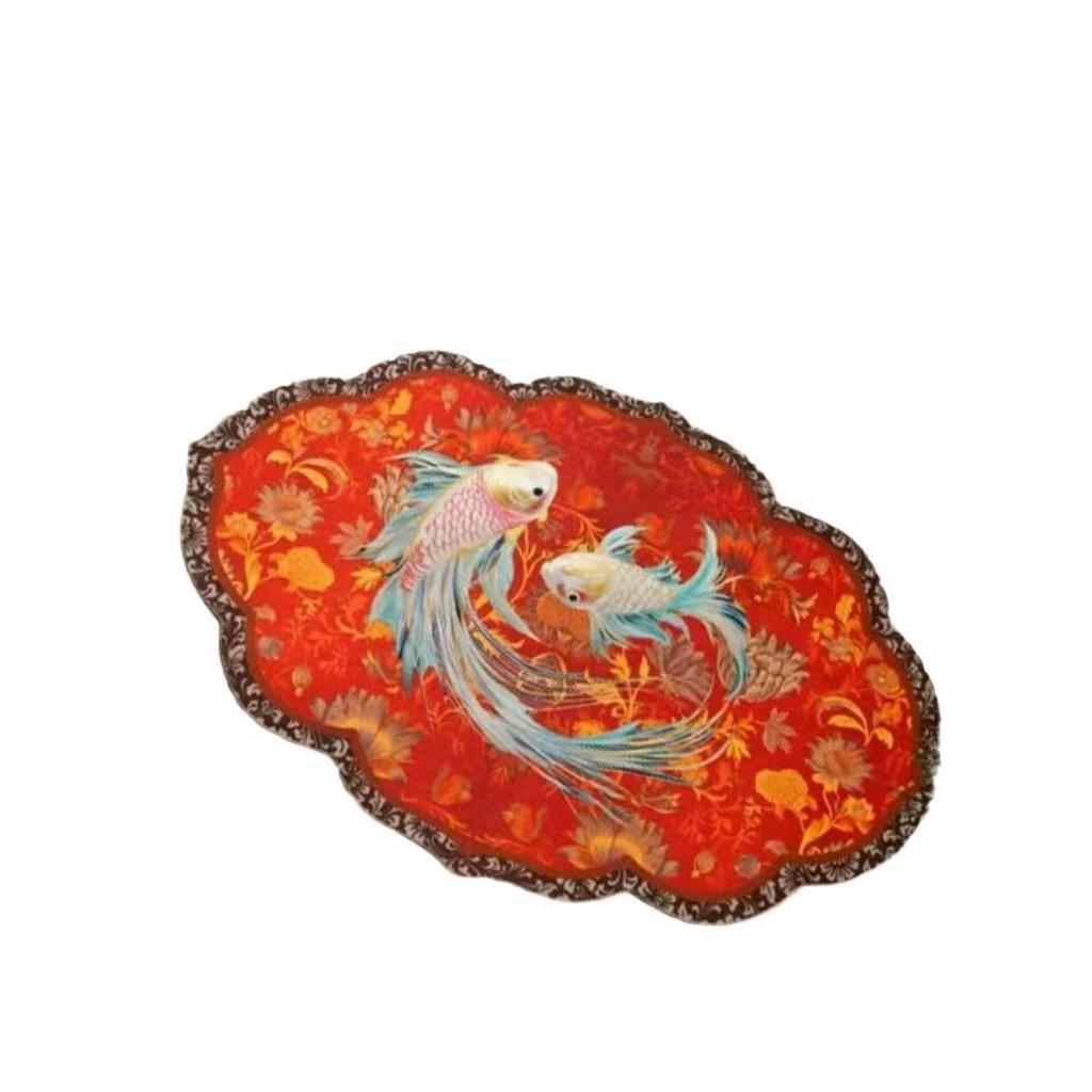 New Year Bathroom Mat New Chinese Test Toilet Door Absorbent Mat Festive Toilet Home Non Slip Mat