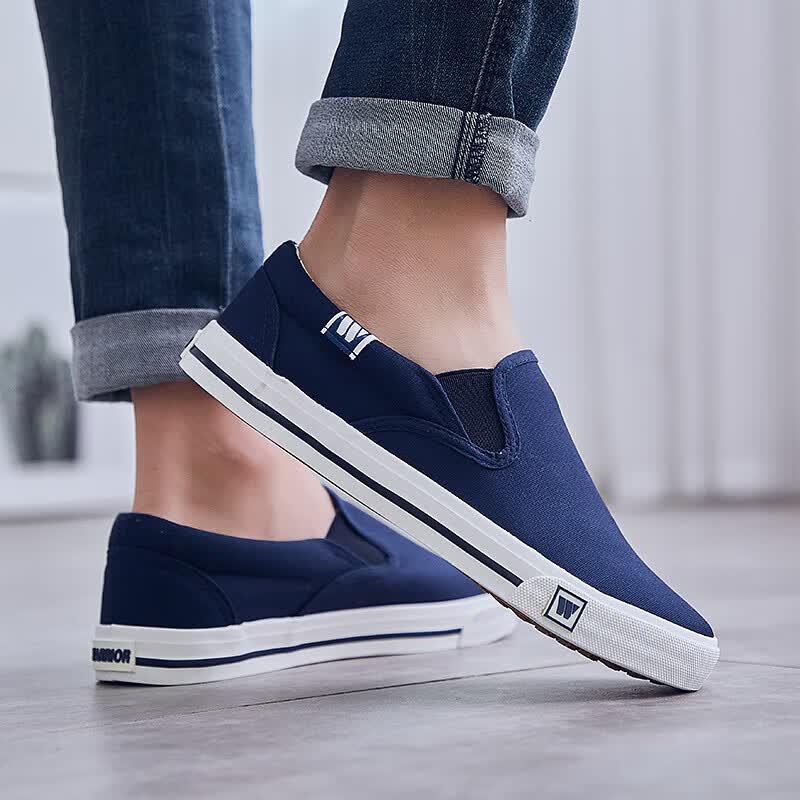 Warrior Men s Slip-on Canvas Casual Shoes WXY-903 41 темно-синий