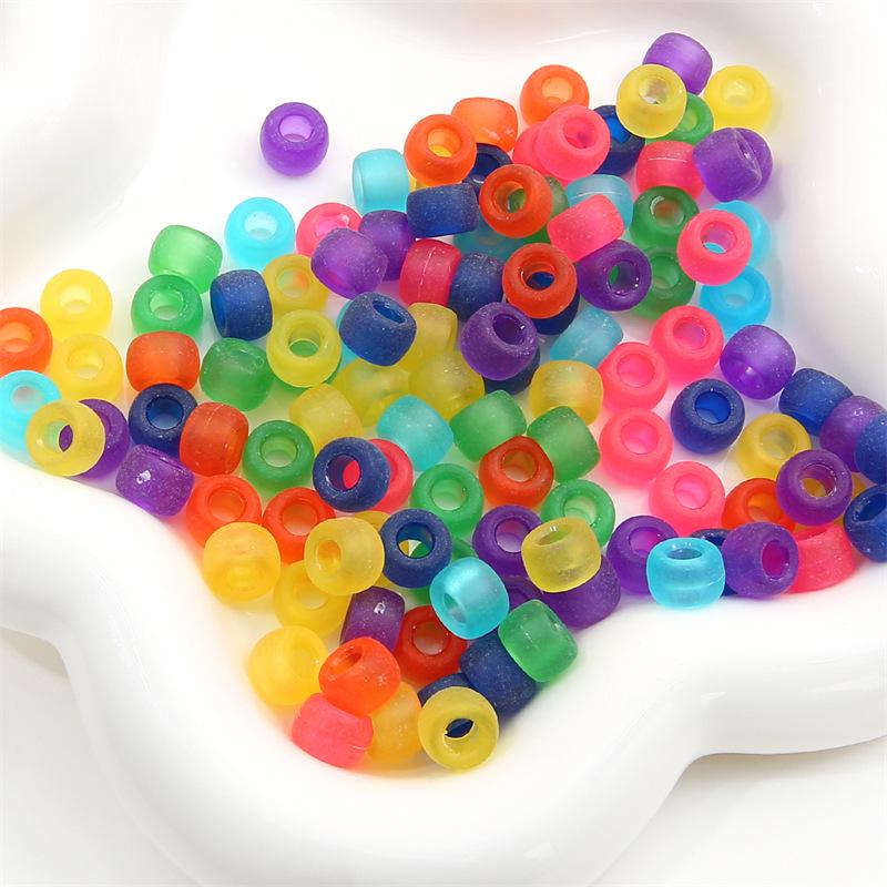 Akrylowe Koraliki Beczułki do Bransoletek DIY - Zestaw Edukacyjny do Nawlekania i Akcesoriów Jubilerskich dla Dzieci