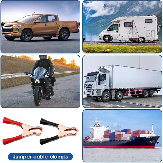 4 Pcs Insulated Alligator Clips, 50A Heavy Duty Alligator Clamps Black Red Boot Metal Spring Loaded Truck Car Battery Electric Test Clips for Car