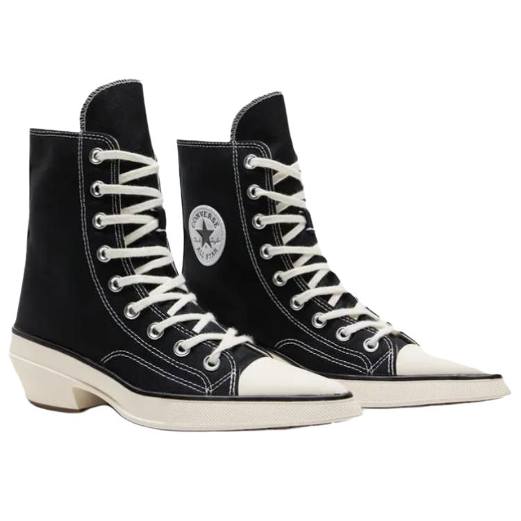 Converse Chuck 70 Hi De Luxe Spiss Svart Hvit Dame Sneakers A13016C
