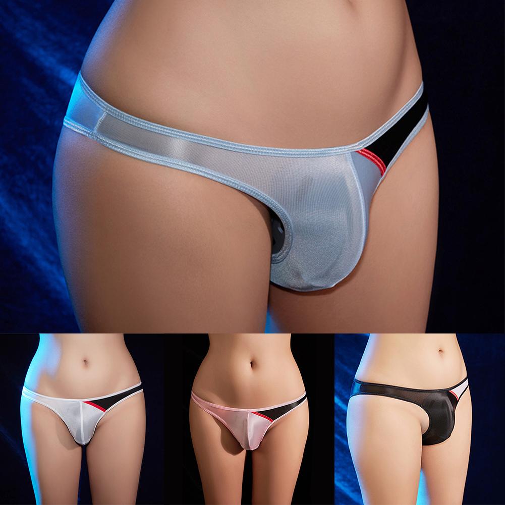 Bulge Pouch Briefs Gay Knickers Lingerie Men Oil Shiny