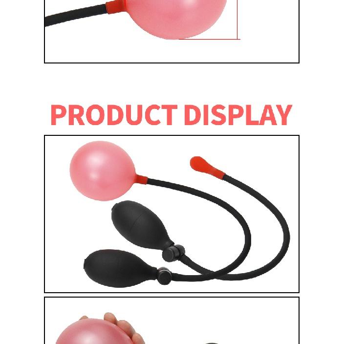 Silicone Expandable Inflatable Anal Pulg Vagina Massager Dilator Butt Pulg BDSM Sex Toy for Men