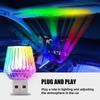 8color Diamond Car USB Ambient Light Led Auto Interior Decorative Lights Plug and Play Mini Car USB Lighting Atmosphere Lamp
