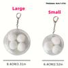 10pcs Transparent Storage Bags Round Badge Card Display Bag Doll Storage Pouch for Keychain Earphones Travel Accessory Organizer