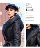 European & American 2025 Winter Sheepskin Leather Down Jacket: Women's Extra Long Thick Hooded Coat