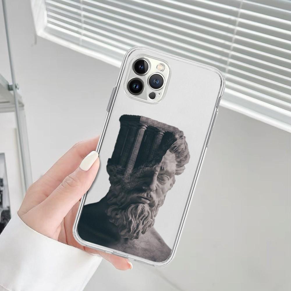 David Statue Art Mousepad For iPhone 16 15 14 13 12 Mini 11 Pro XS Max X XR SE 6 7 8 Plus Soft Silicone Cover