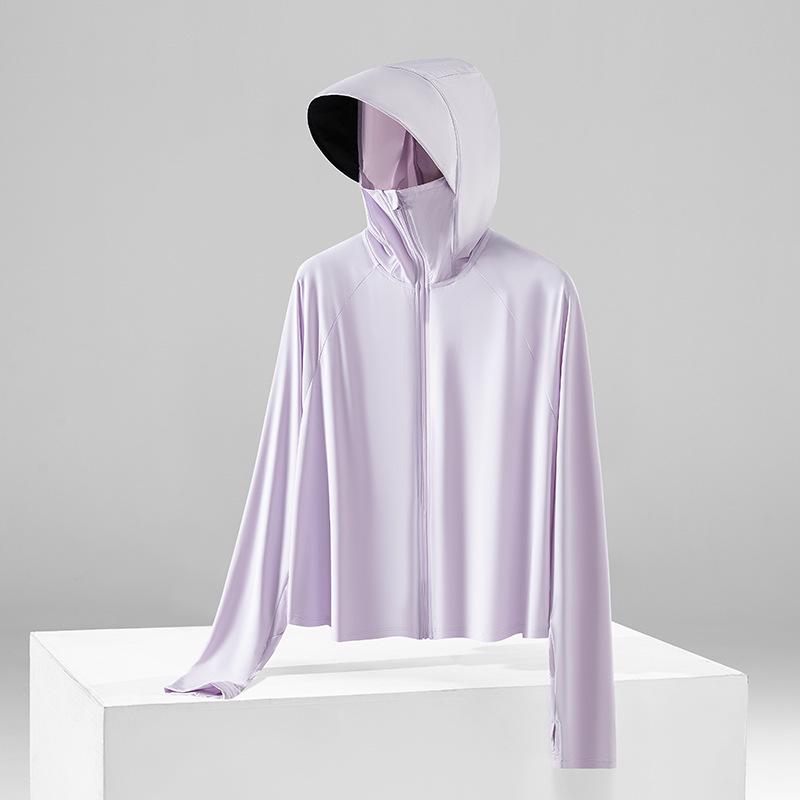 Ice Silk Anti-UV Sun Protection Shawl for Women - Black Brim