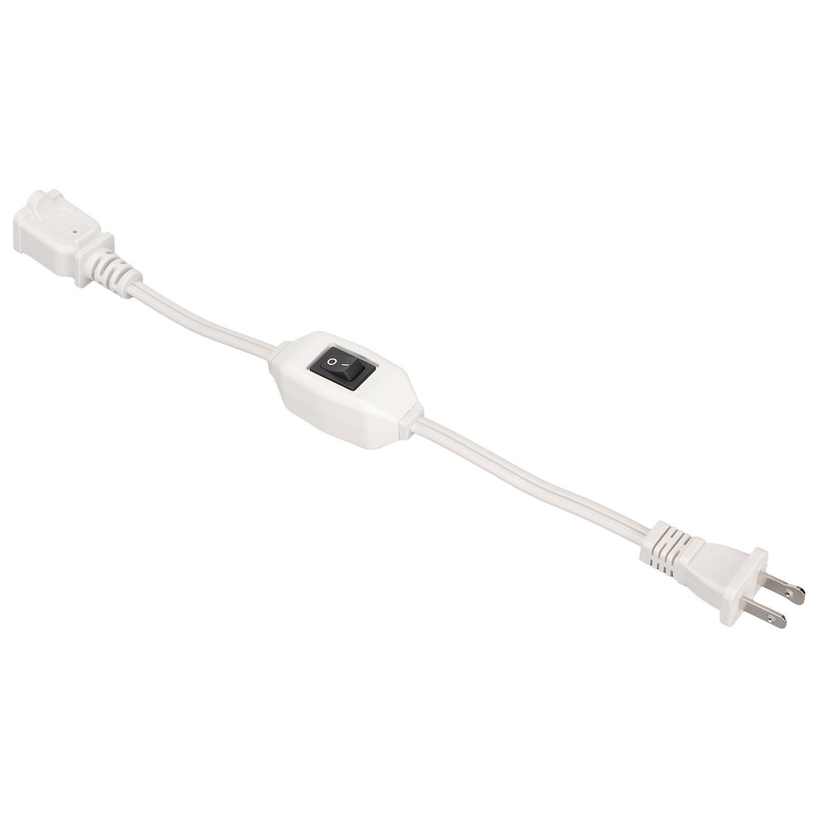 

Power Extension Cord with On Off AC 2 Prong Male Female Power Cable for 115P Male to 115R Female Plug