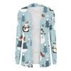 Women's Autumn Cardigan Women Print Long Sleeve Front Cardigan Top Lightweight Fashion Casual Jacket