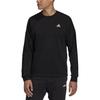 adidas Logo Print Casual Crew Neck Pullover Sweatshirt Men Sweatshirt Black GL2215
