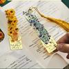1/4Pcs Vintage Oil Painting Creative Metal Bookmark Bookmark Office School Supplies Funny Gift Stationery Items
