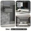 1/2/3Rolls 300cm X 40cm Self-adhesive Large Roll Wall Panels Luxury Mirror Embossed and Metallic Grille DIY Wall Sticker TV Back