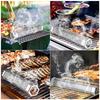 Grilled Meat Chicken Smoker Tube Refillable Wood Chip Cold Hot Smoking Tube for BBQ Camping