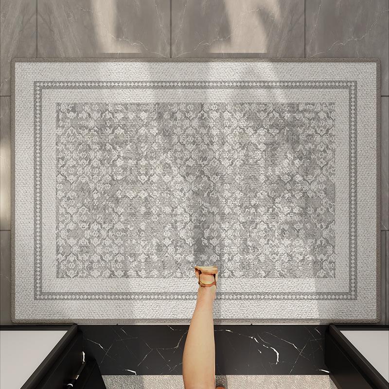 Entry door floor mat Modern high-end door entrance mat Villa household entrance non-slip foot mat can be cut