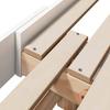 Bed Frame with Headboard White 80 x 200 cm Engineered Wood