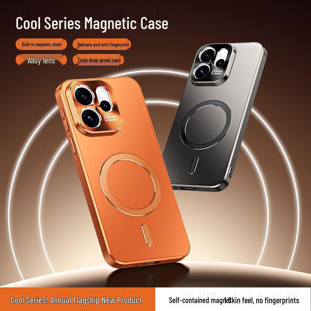 OPPOReno15Pro Anti-fall Case with Lens Protector & Magnetic Ring for Men & Women
