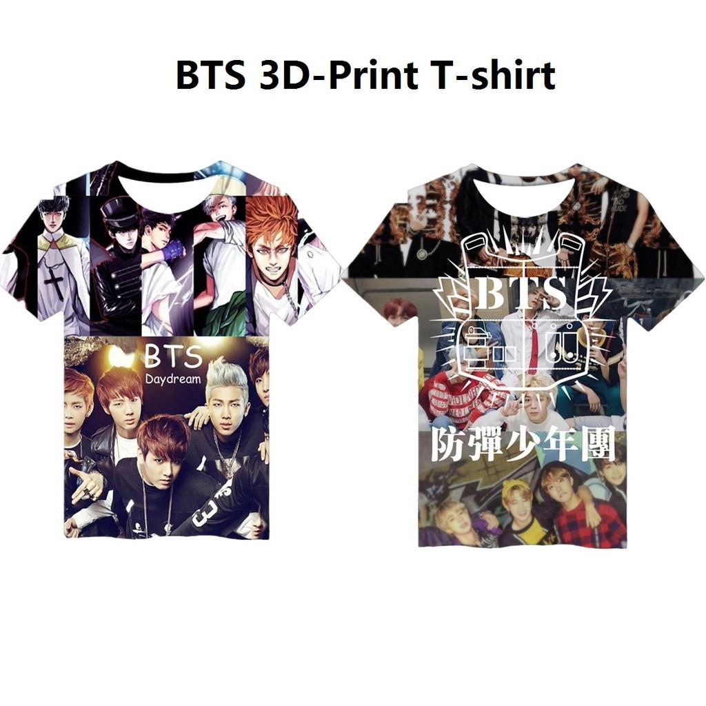 Premium Quality Kpop Bts 3d T-shirt Bangtan Boys Love Yourself Short Sleeve Apparel