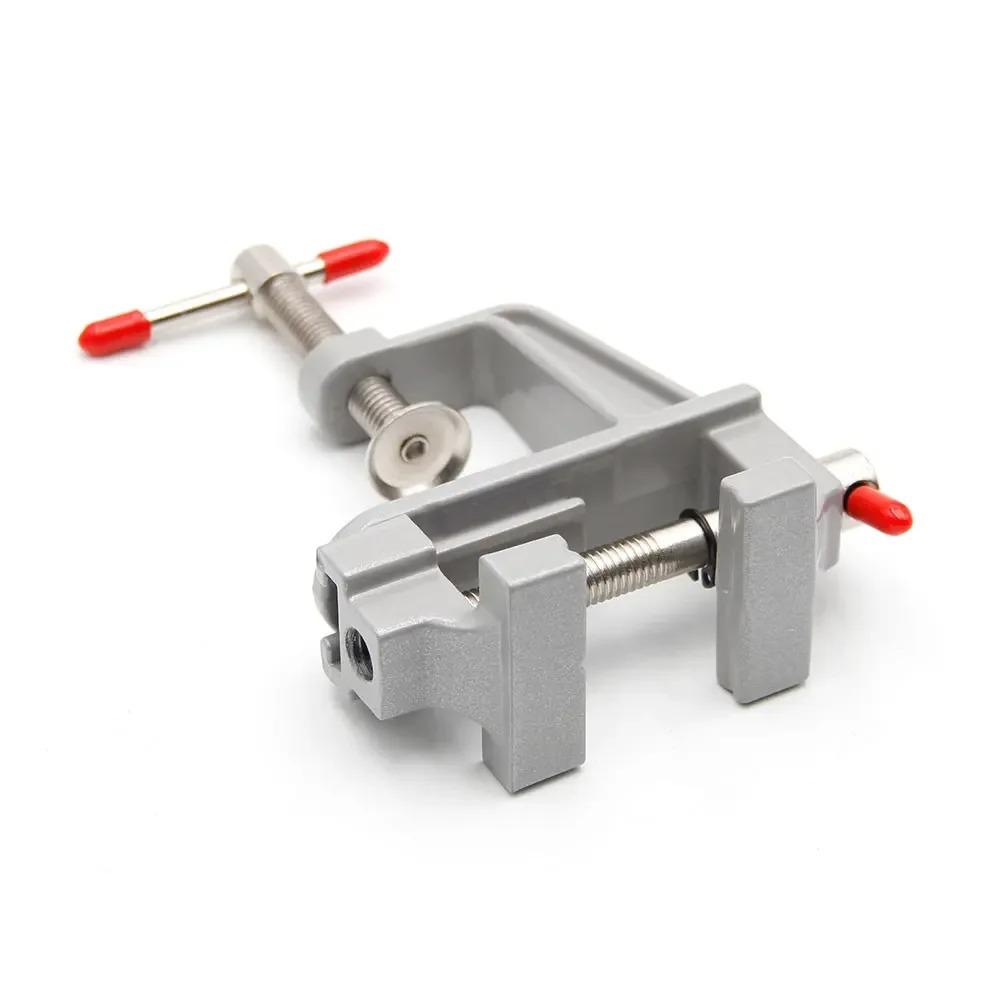 35 mm Tisch-/Bank-Schraubstock aus Aluminiumlegierung, multifunktionaler Schraubstock mit Tischschraube für Heimwerker, festes Reparaturwerkzeug
