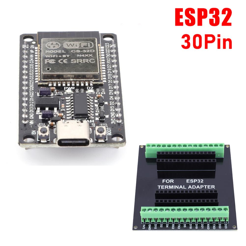 ESP32 WROOM-32 Entwicklungsboard TYPE-C Micro USB WiFi Bluetooth Ultra-niedriger Stromverbrauch Dual-Core Drahtlos-BT-Modul 30 Pin