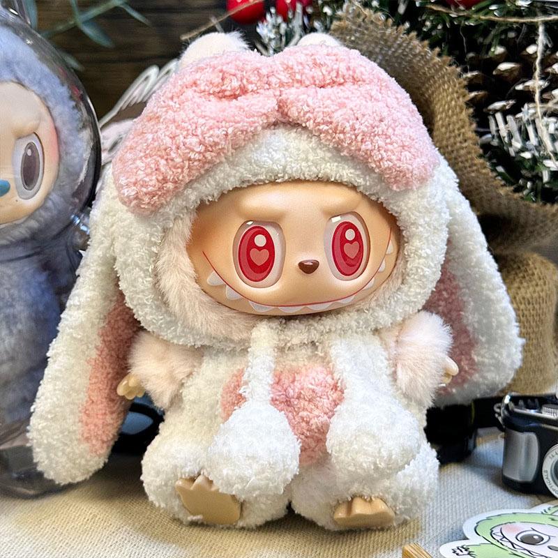 17cm Mini Plush Doll'S Clothes Outfit Accessories For Korea Kpop Exo Labubu I II Idol Dolls Sit Party Overalls Clothing Gift